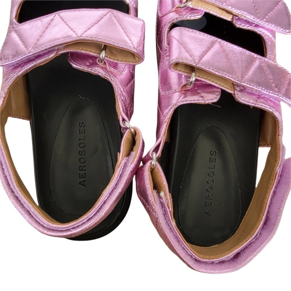 AEROSOLES LAMIRCA SANDAL in Purple Mettalic NWOT | Size 7.5 - Picture 7 of 10